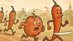 Banc: Mai mulți ardei la o cursă