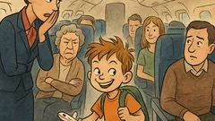 Banc: Stewardesa îi propune un joc „afară”